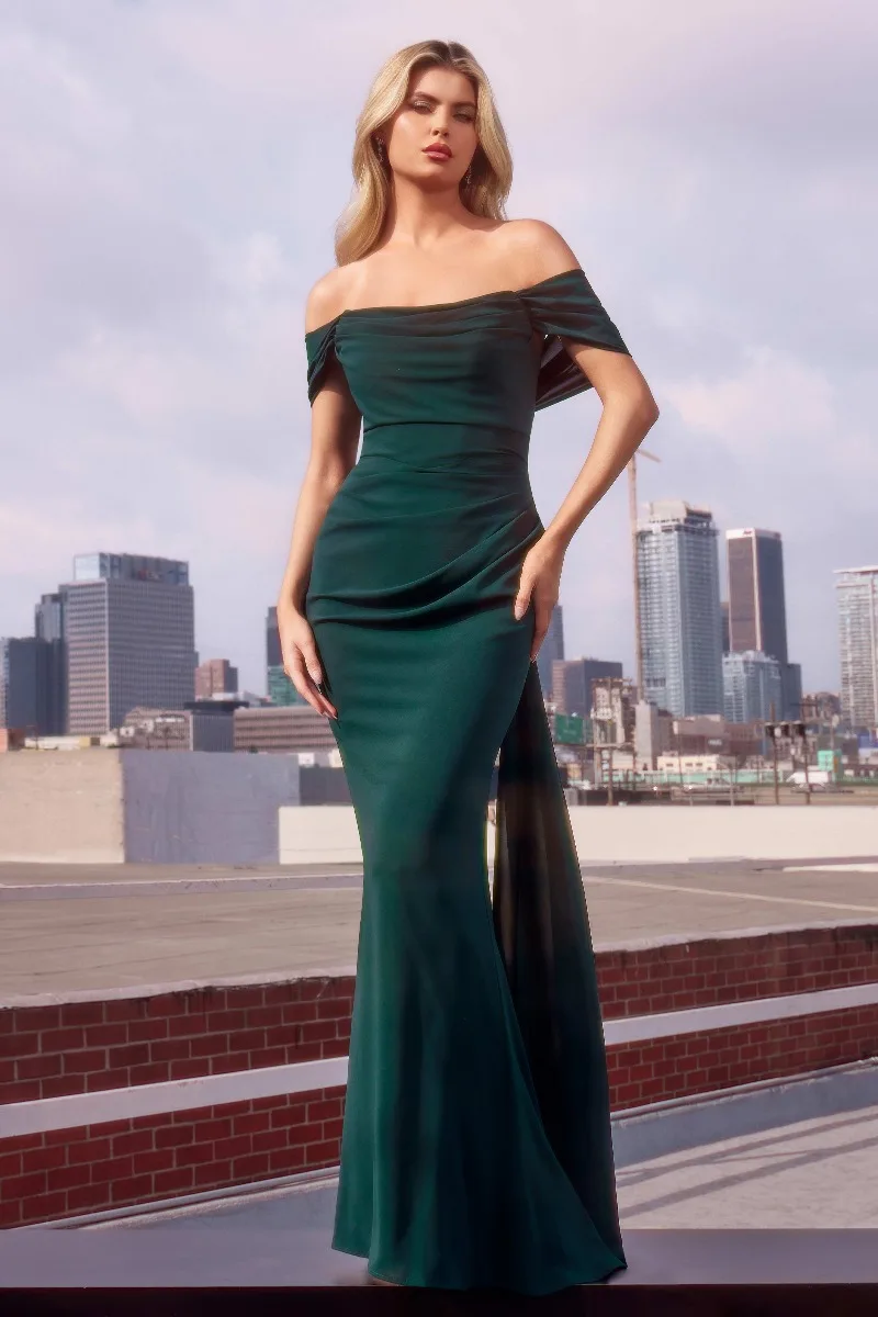 Ladivine 7433 Dress — HUNTER GREEN