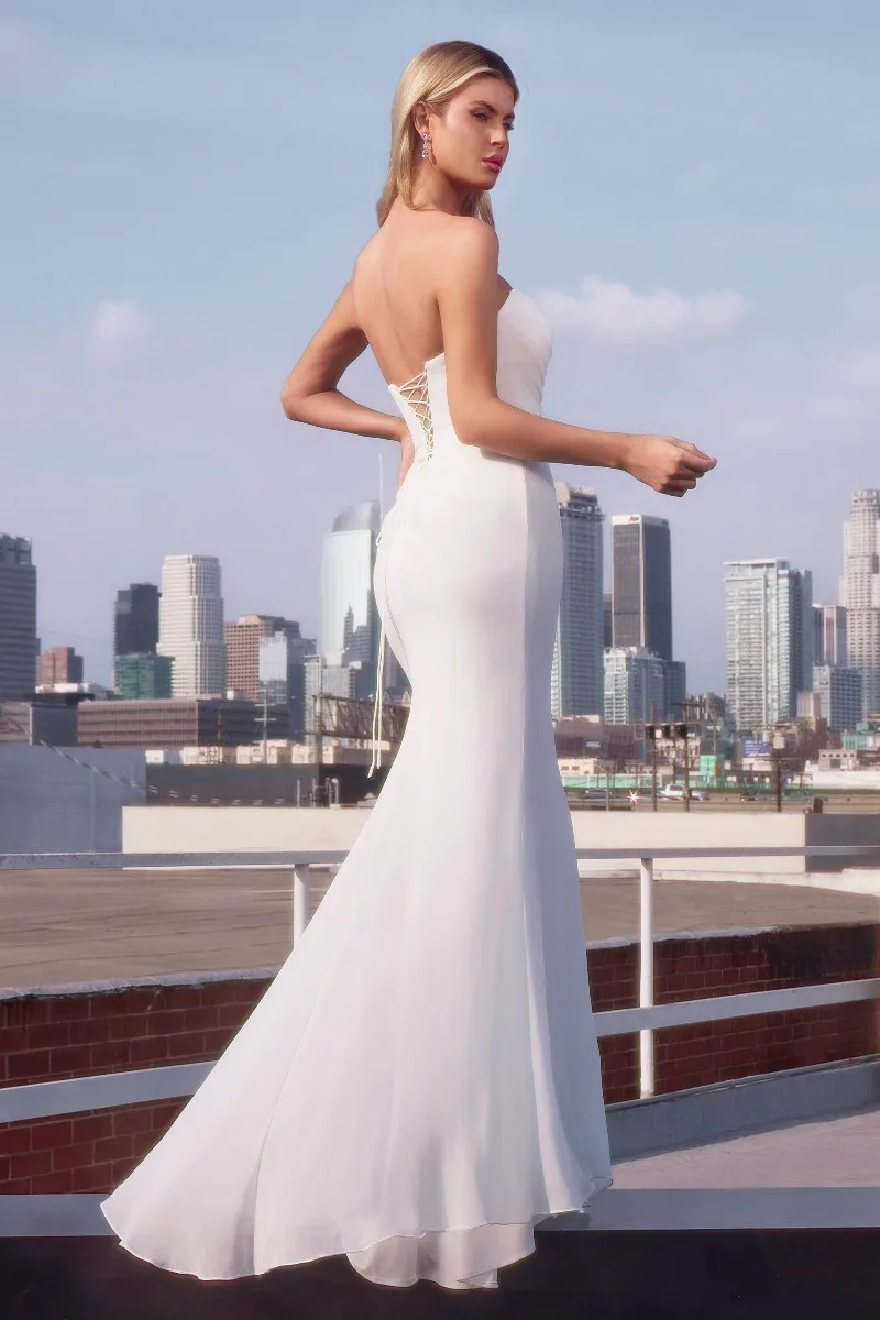 Ladivine 7434W Dress — OFF WHITE