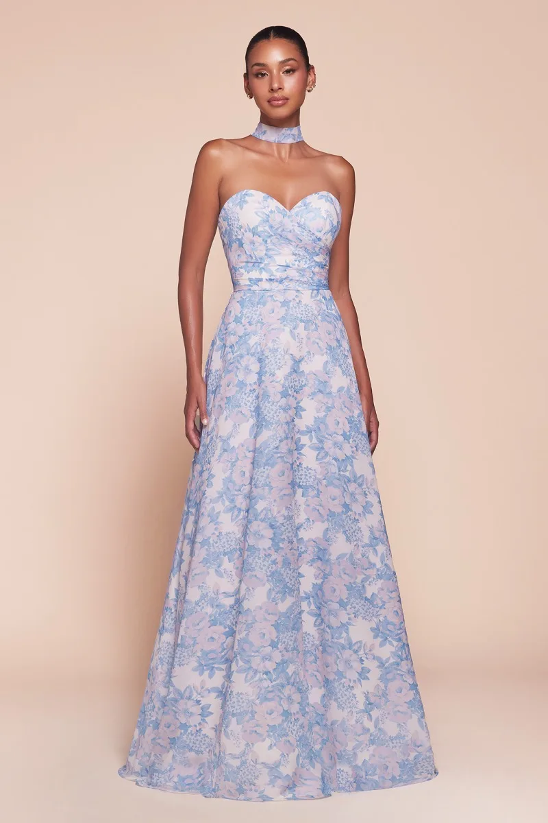Ladivine 7443 Dress — BLUE