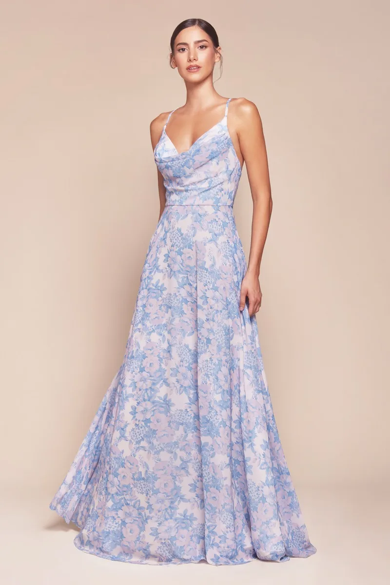 Ladivine 7444 Dress — BLUE
