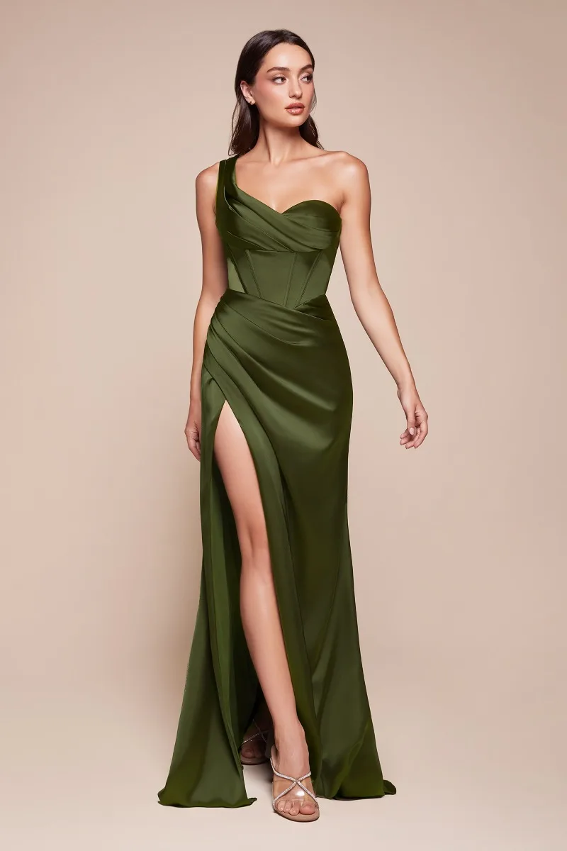Ladivine 7448 Dress — OLIVE