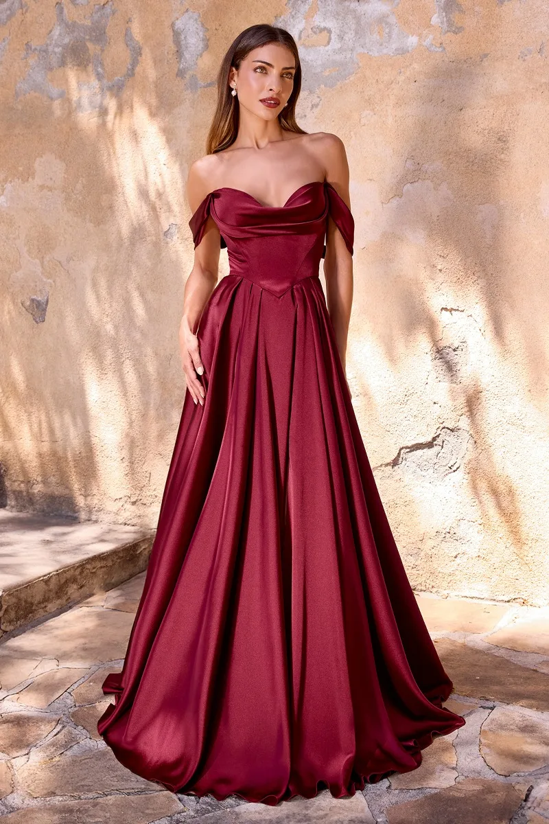 Ladivine 7449 Dress — BURGUNDY