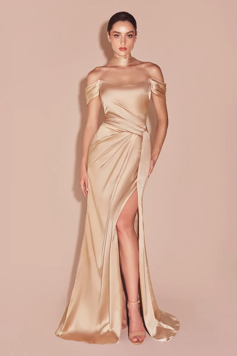 Ladivine 7452 Dress — CHAMPAGNE