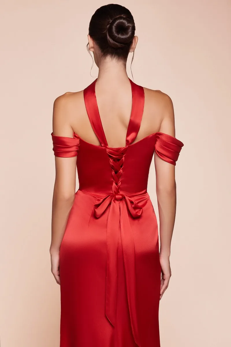 Ladivine 7452 Dress — RED