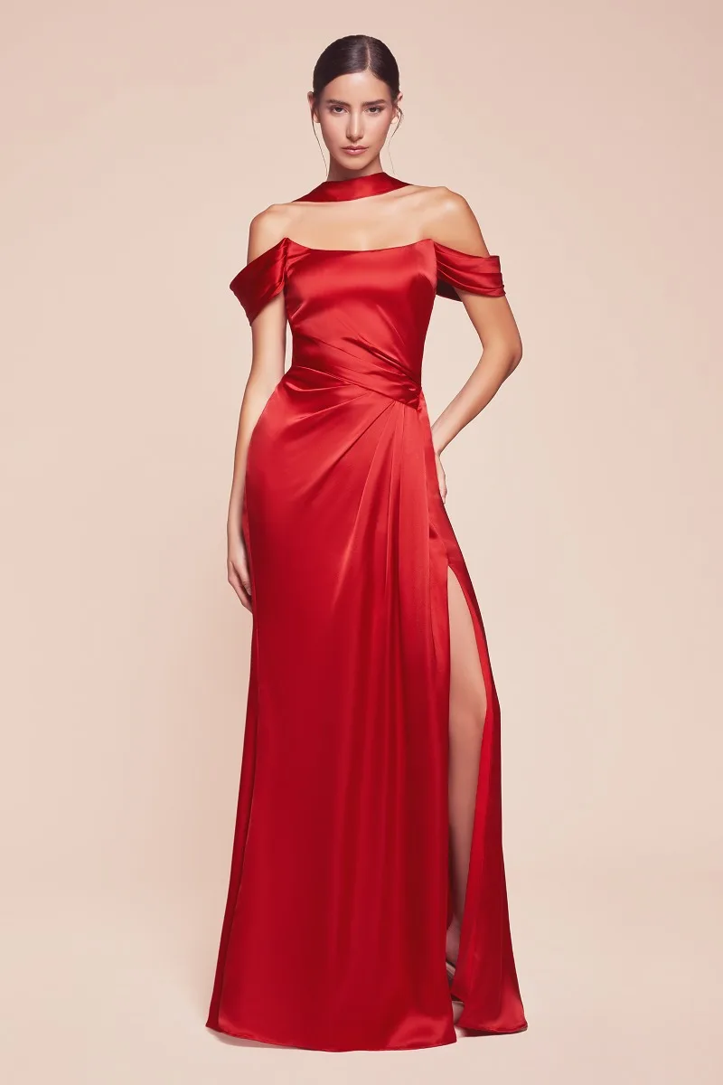 Ladivine 7452 Dress — RED