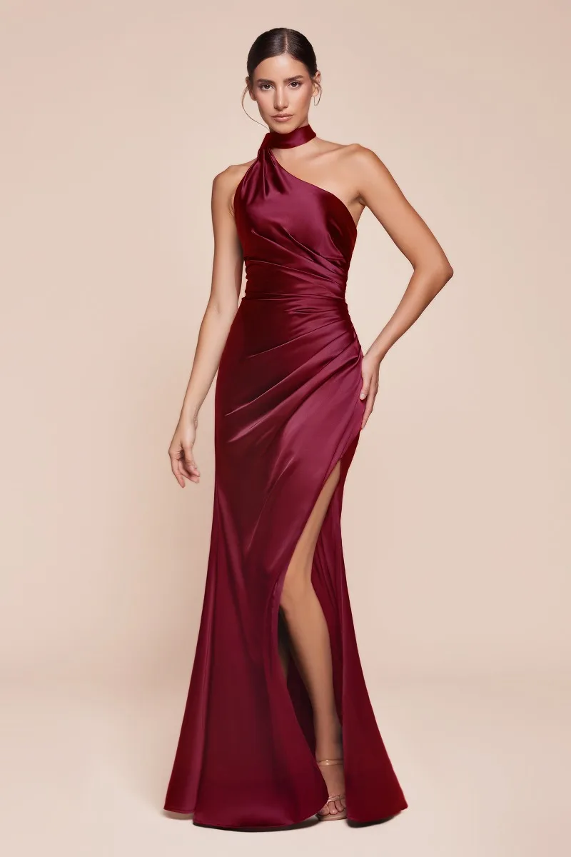 Ladivine 7454 Dress — BURGUNDY