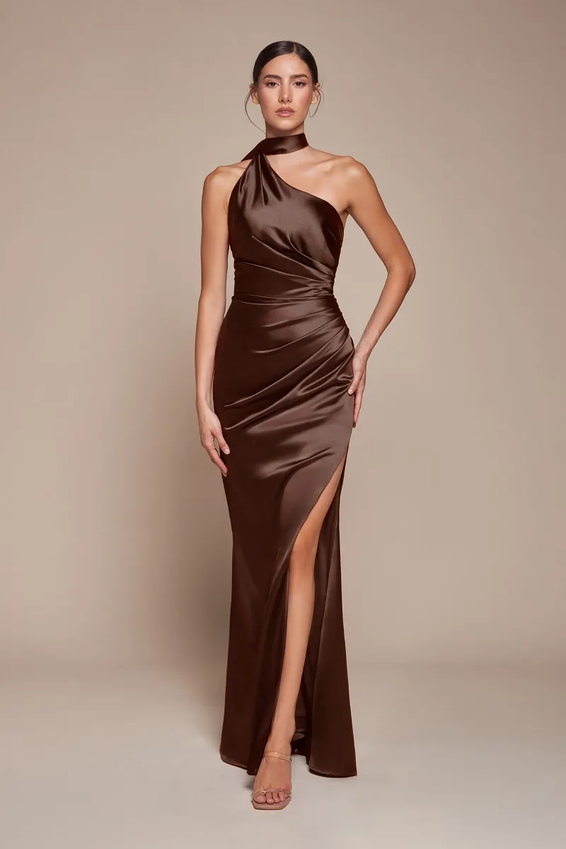 Ladivine 7454 Dress — ESPRESSO