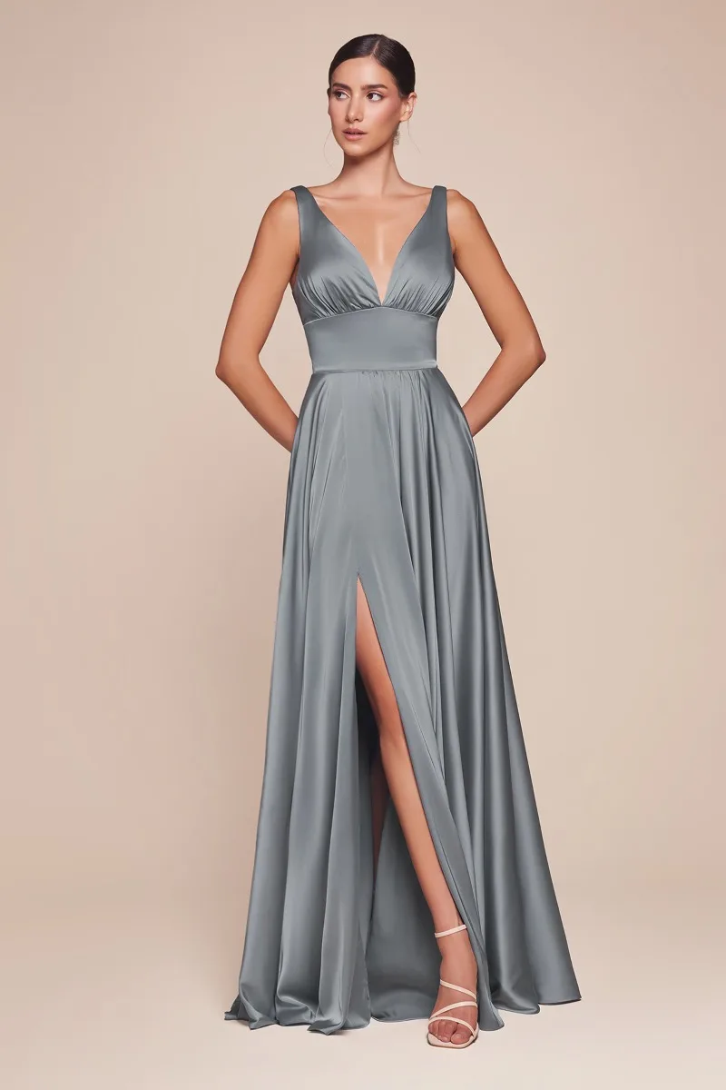 Ladivine 7469 Dress — DUSTY BLUE