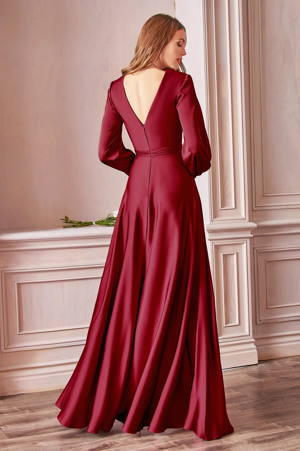 Ladivine Collective 7475 Dress — BURGUNDY 2 1