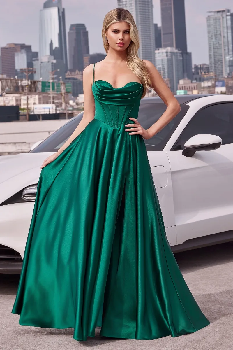 Ladivine 7481 Dress — EMERALD