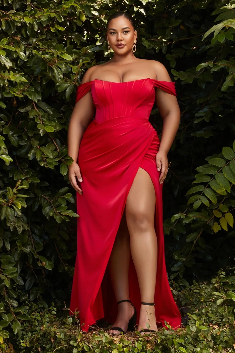Ladivine 7484C Dress — RED