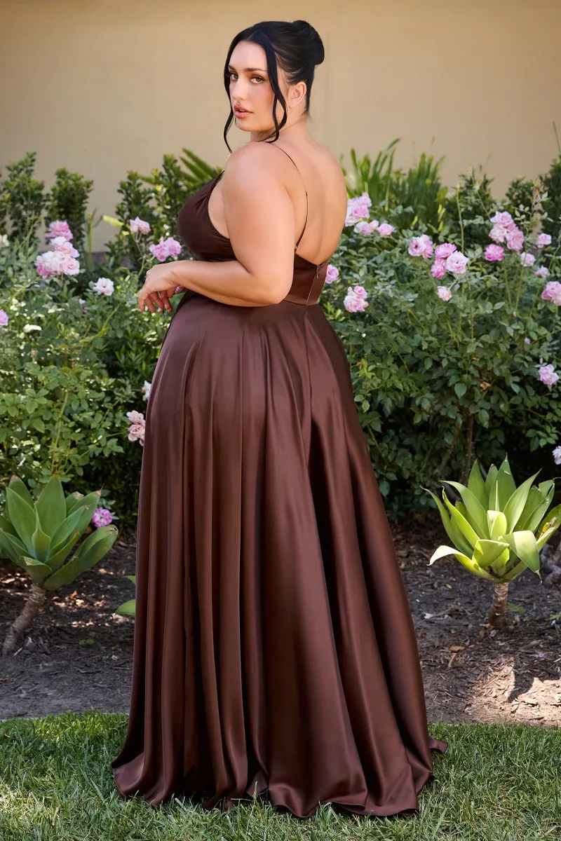 Ladivine 7485C Dress — 7485 ESPRESSO