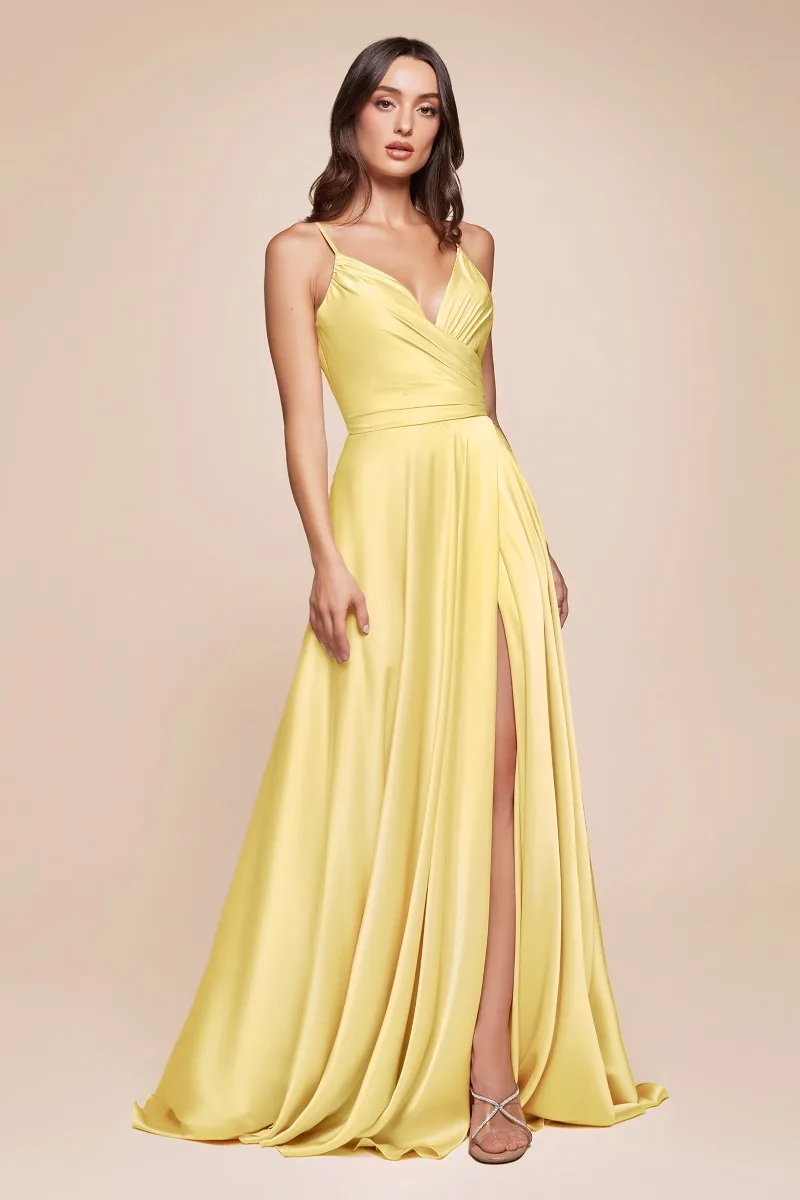 Ladivine 7485 Dress — LT YELLOW