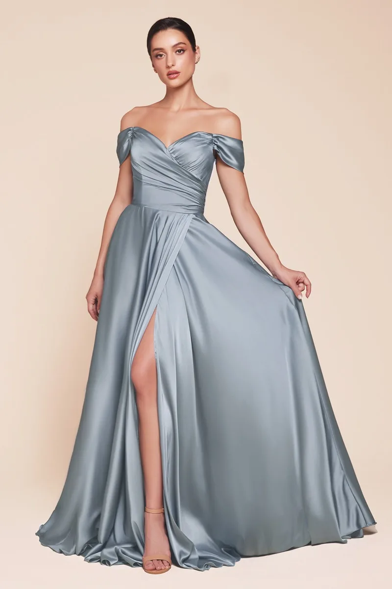 Ladivine 7493 Dress — DUSTY BLUE