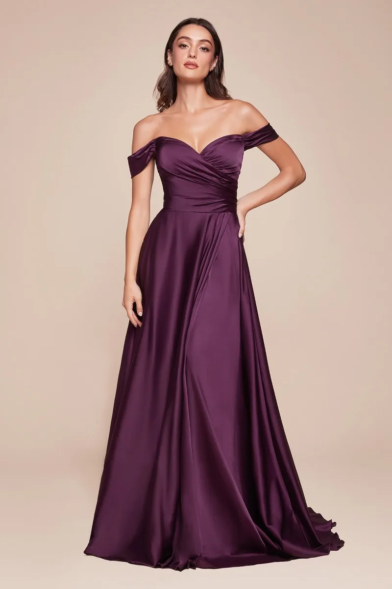 Ladivine 7493 Dress — EGGPLANT