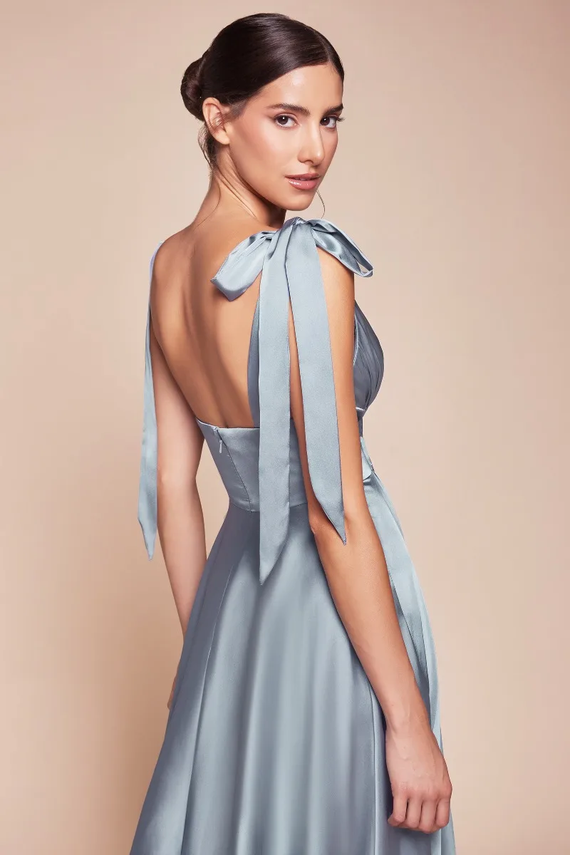 Ladivine 7499 Dress — DUSTY BLUE