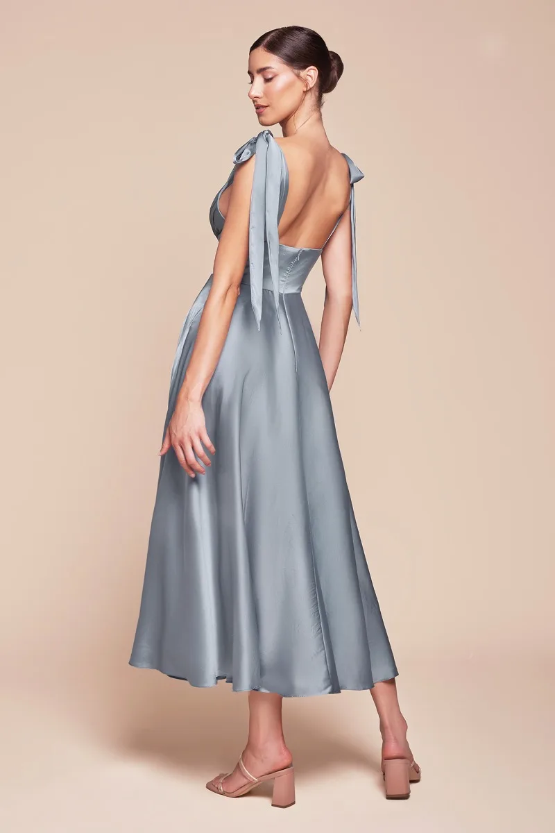 Ladivine 7499 Dress — DUSTY BLUE