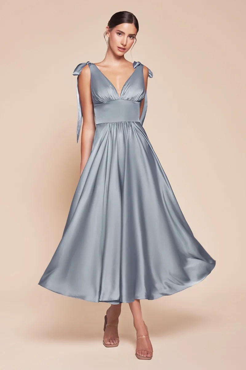 Ladivine 7499 Dress — DUSTY BLUE