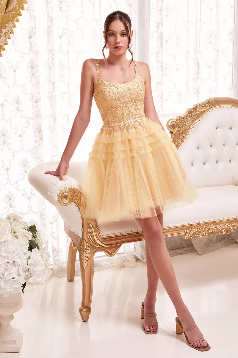 Ladivine 9310 Dress — CHAMPGNEGOLD