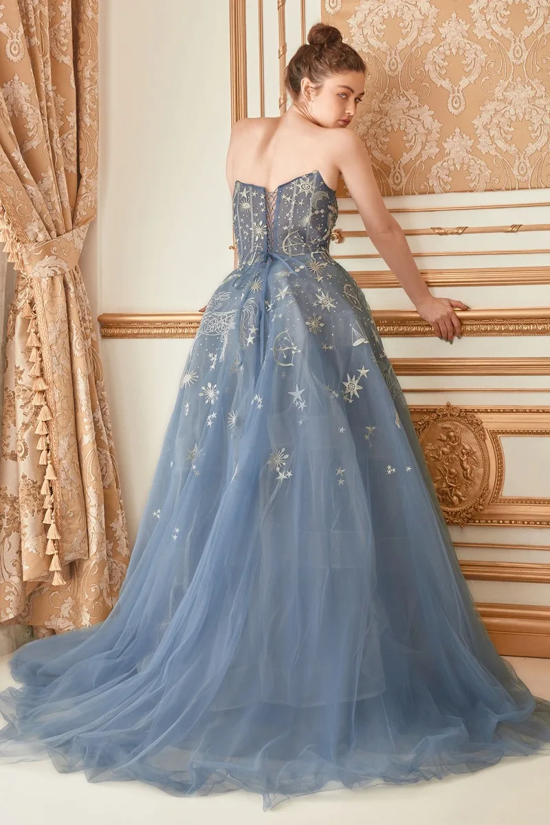 Andrea & Leo A0890 Dress — DUSTY BLUE 5 N