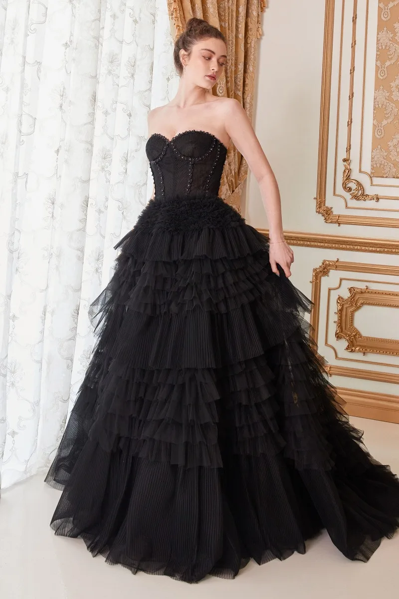 Andrea & Leo A1017 Dress — BLACK 3 N