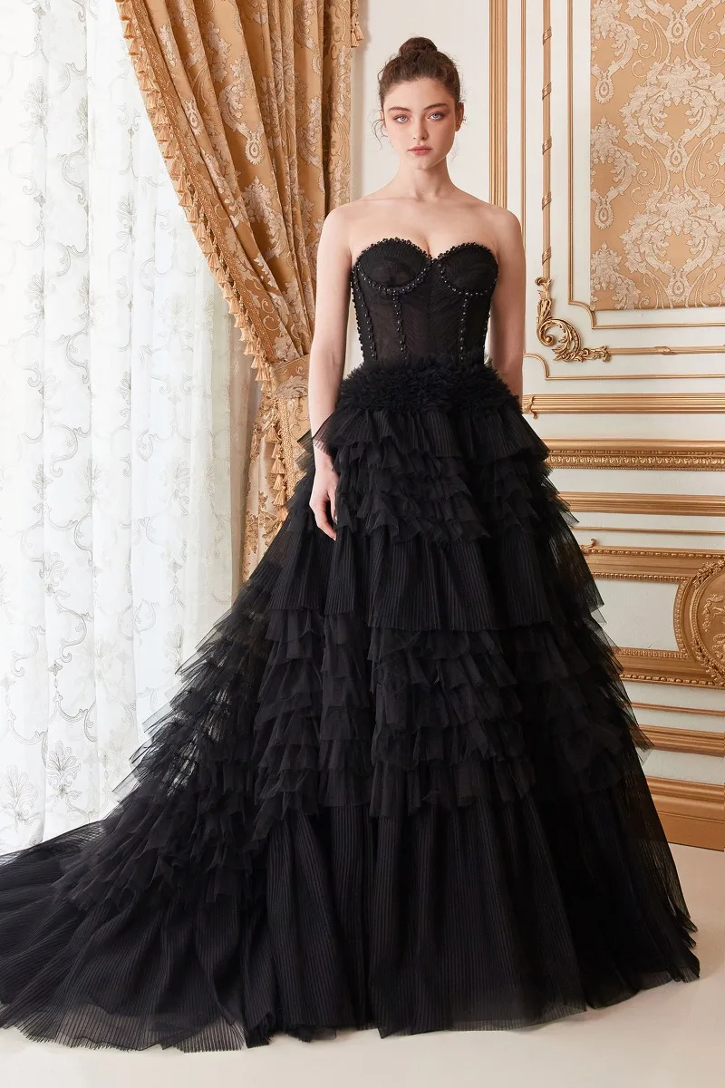 Andrea & Leo A1017 Dress — BLACK N