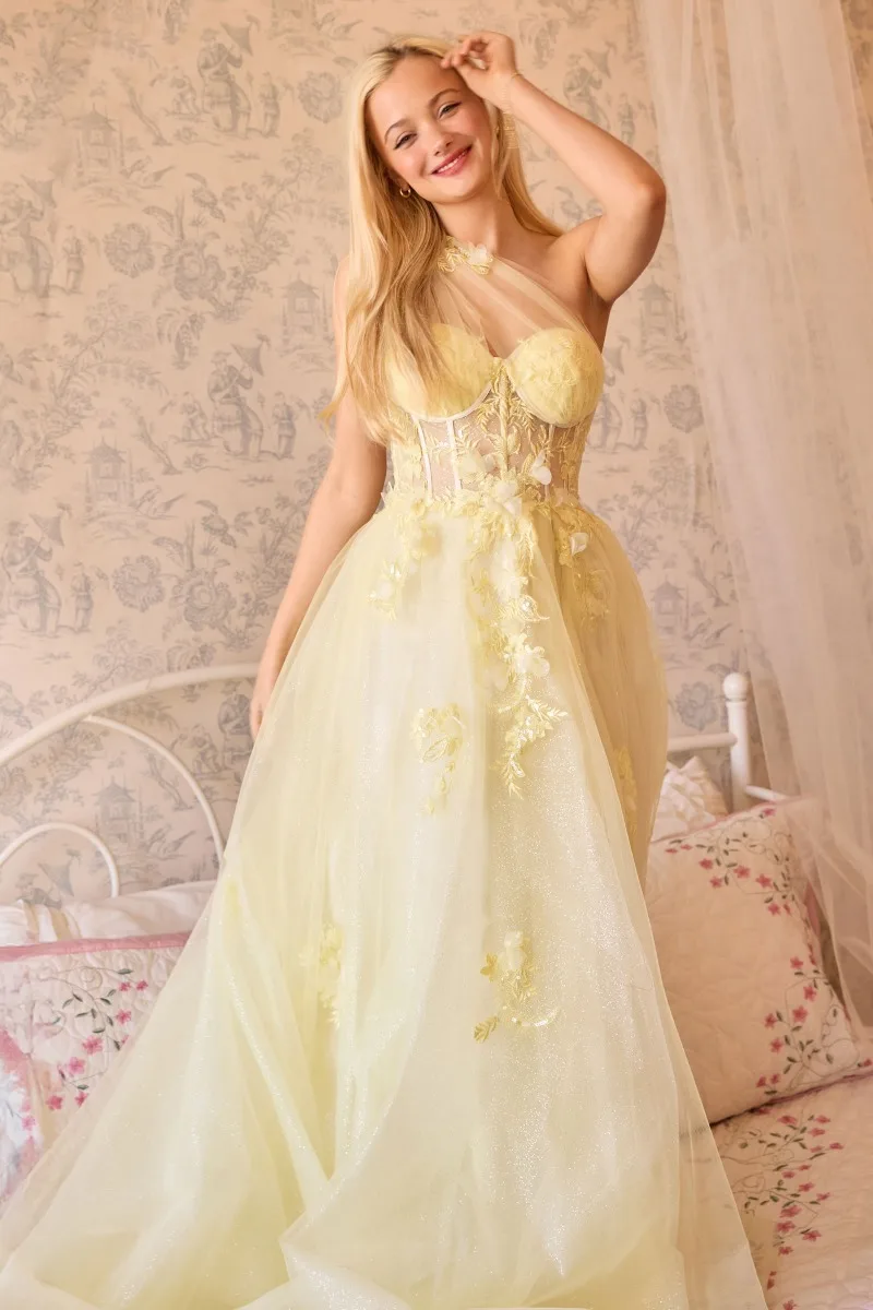 Andrea & Leo A1053 Dress — YELLOW 2