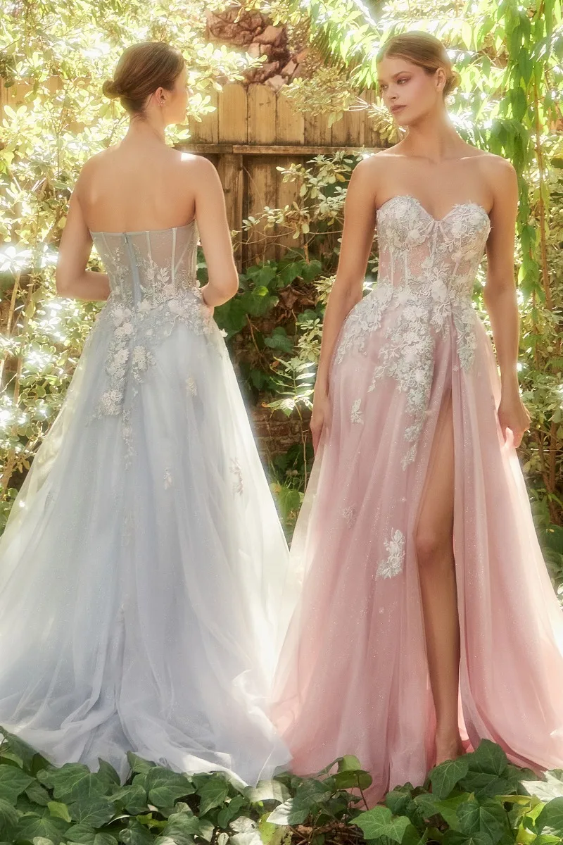Andrea & Leo A1089 Dress — PARISBLUE BLUSH