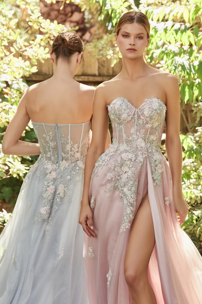 Andrea & Leo A1089 Dress — PARISBLUE BLUSH