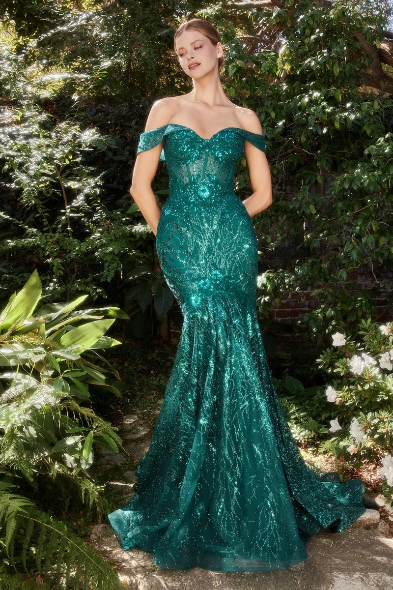 Andrea & Leo A1107 Dress — EMERALD