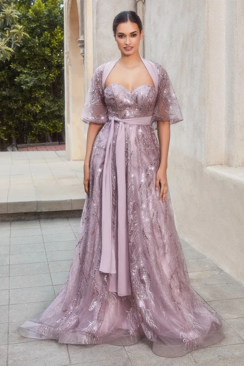 Andrea & Leo A1174 Dress — MAUVE SILVER