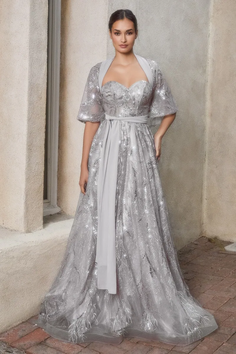 Andrea & Leo A1174 Dress — SILVER NONE
