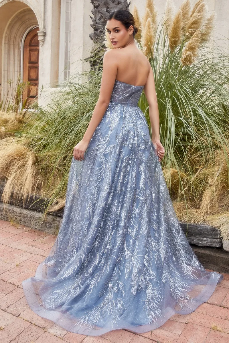Andrea & Leo A1174 Dress — SMOKY BLUE