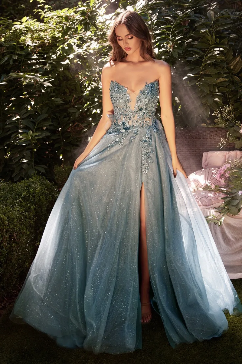 Andrea & Leo A1303 Dress — SMOKYBLUE