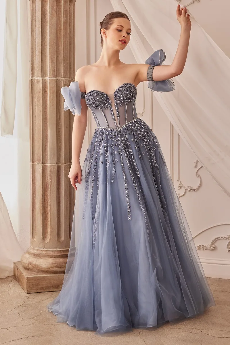 Andrea & Leo A1338 Dress — MIDNIGHTBLUE