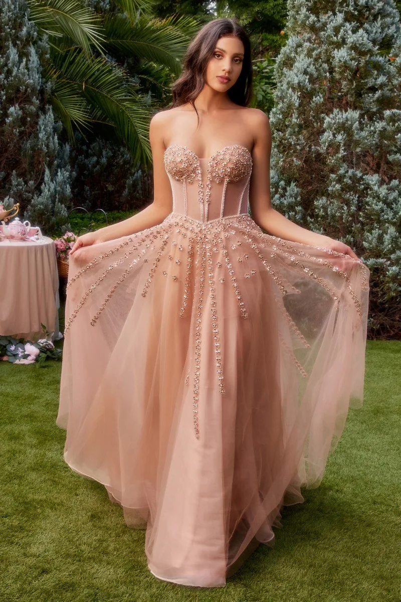 Andrea & Leo A1338 Dress — ROSEGOLD