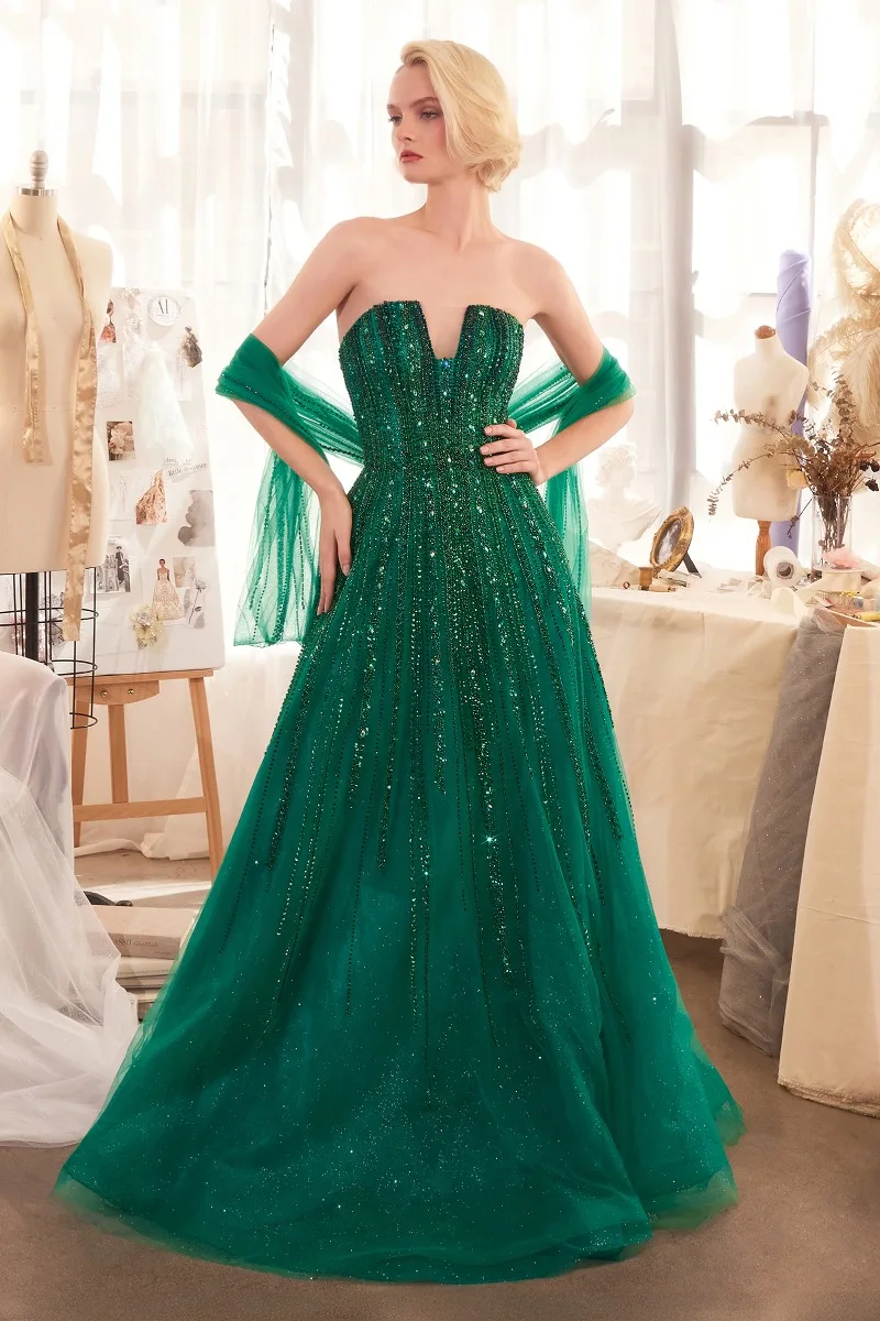 Andrea & Leo A1369 Dress — EMERALD