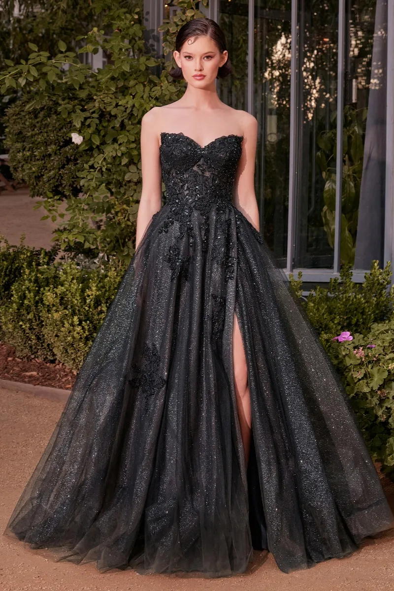 Andrea & Leo A1378 Dress — BLACK NUDE