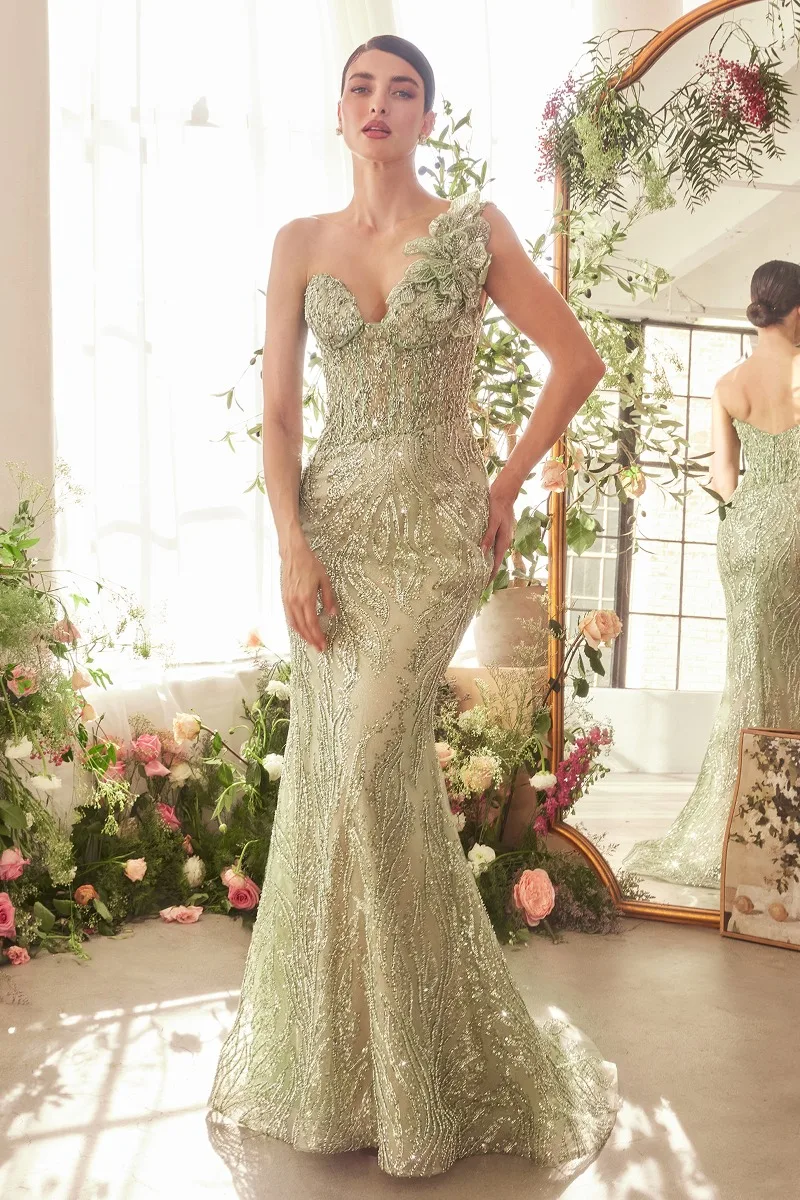 Andrea & Leo A1392 Dress — GREENERY
