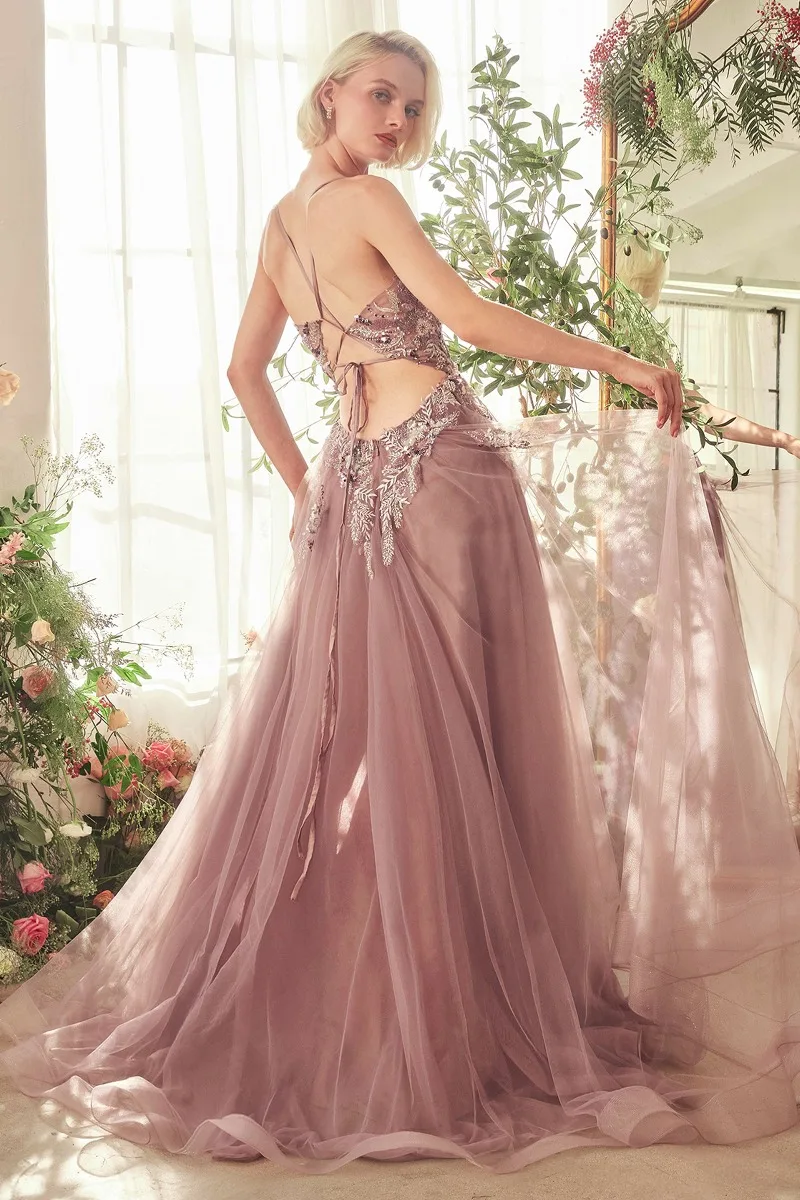 Andrea & Leo A1419 Dress — ENGLISH VIOLET BACK