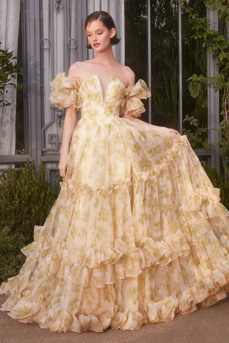 Andrea & Leo A1430 Dress — YELLOW