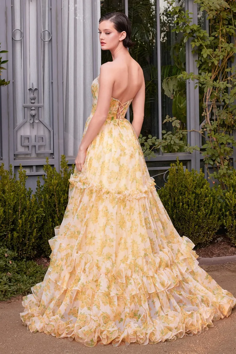Andrea & Leo A1430 Dress — YELLOW
