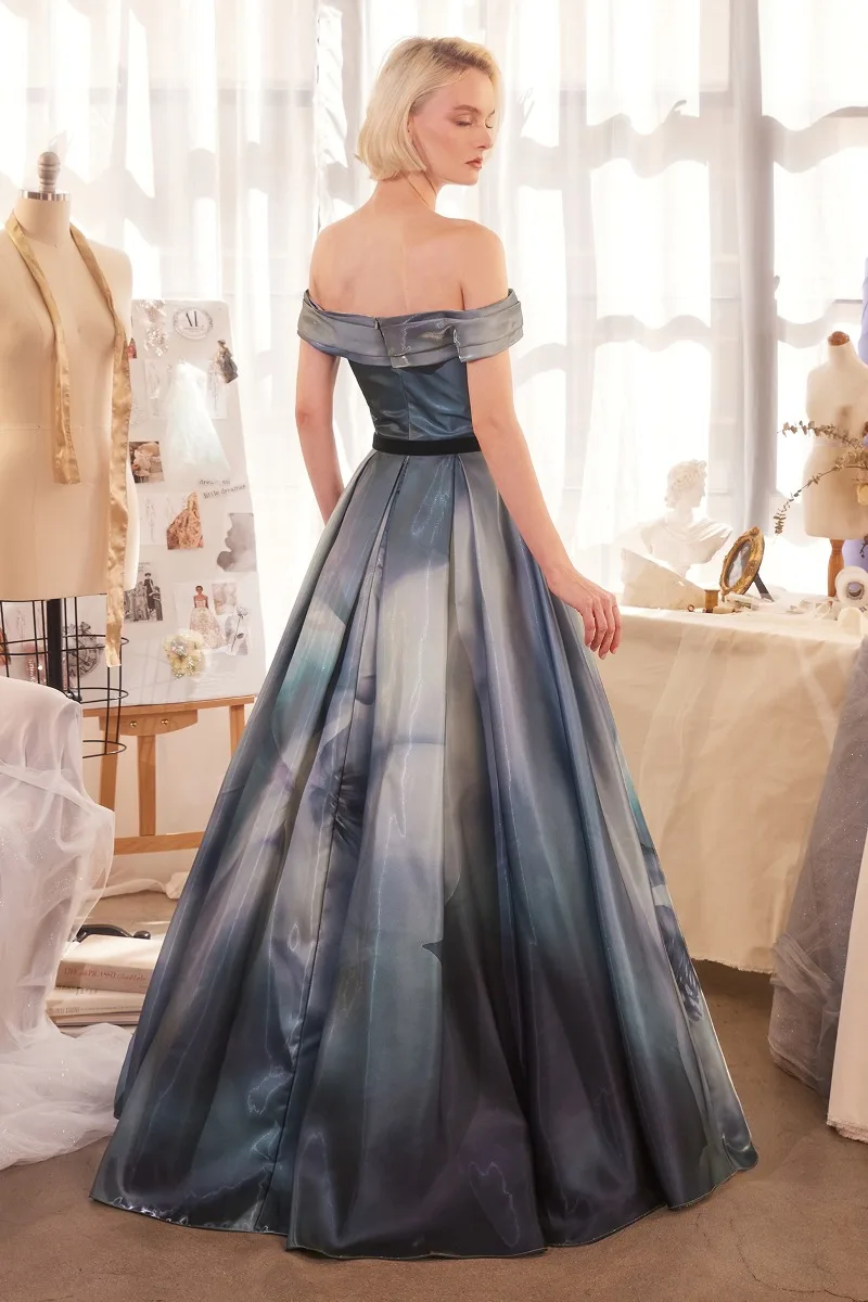 Andrea & Leo A1431 Dress — MIDNIGHT BLUE