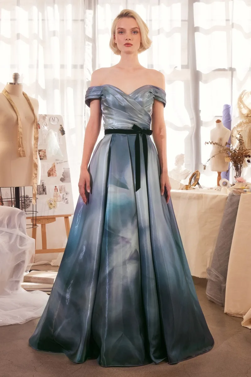Andrea & Leo A1431 Dress — MIDNIGHT BLUE