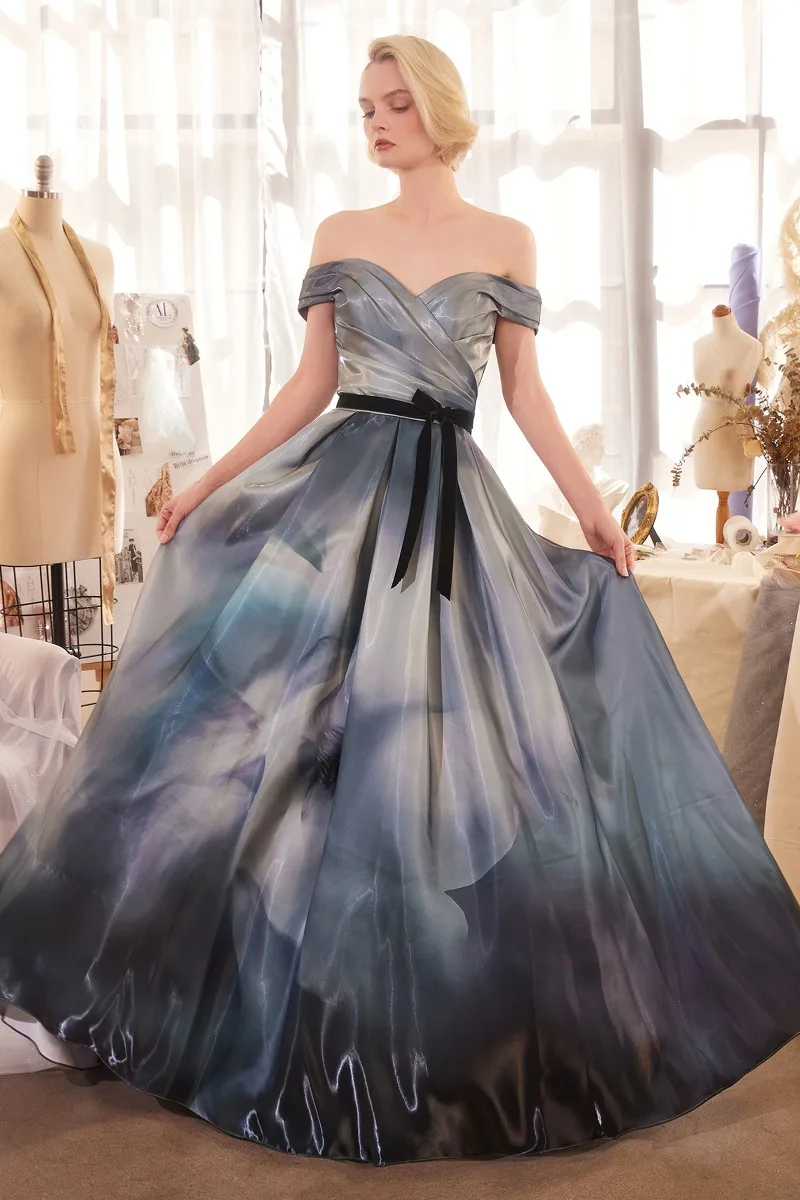 Andrea & Leo A1431 Dress — MIDNIGHT BLUE