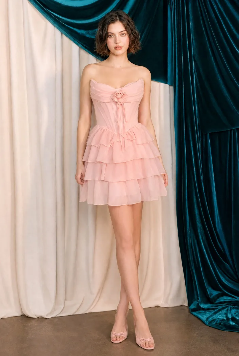 Andrea & Leo A1521 Dress — BLUSH PINK