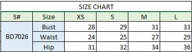 ASTEE BD7026 Dress — SIZE CHARTJPG