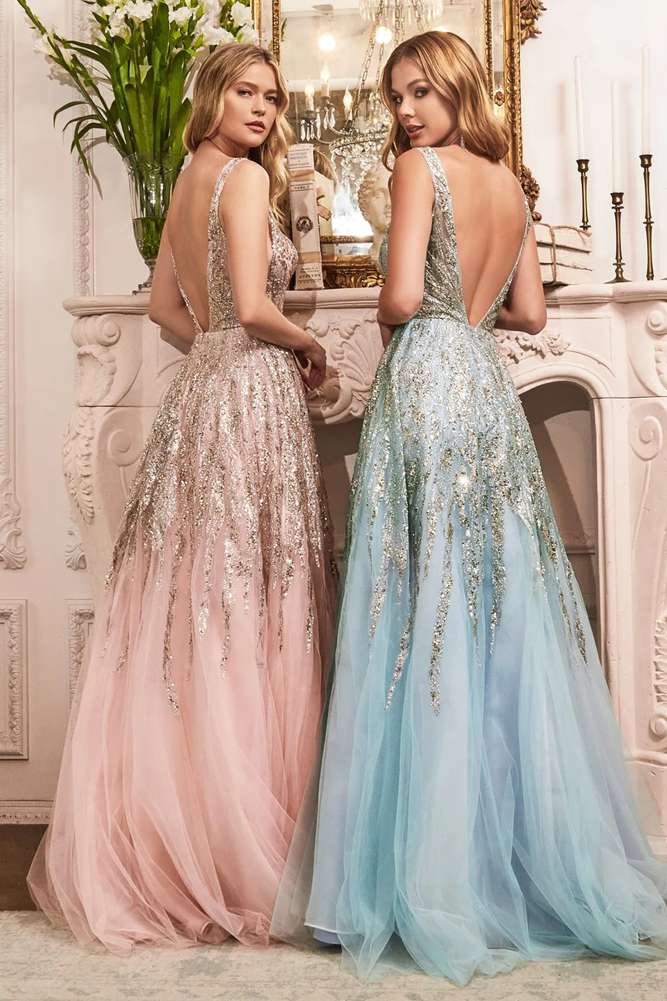 Ladivine Collective C135 Dress — BLUSH BLUE 1 4