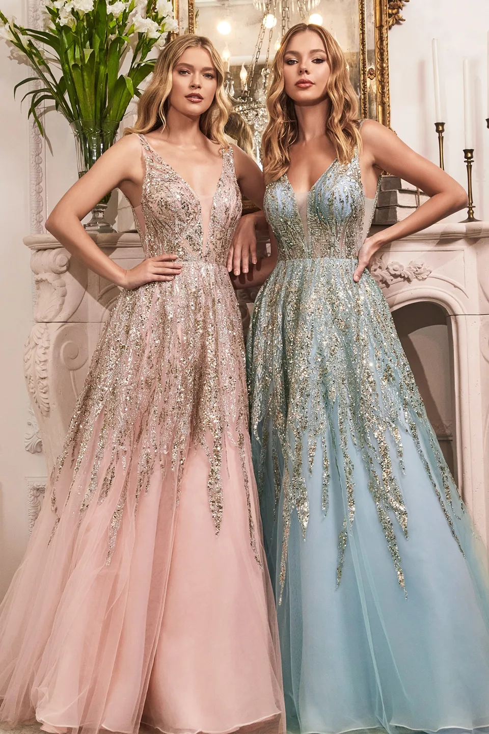 Ladivine Collective C135 Dress — BLUSH BLUE  4