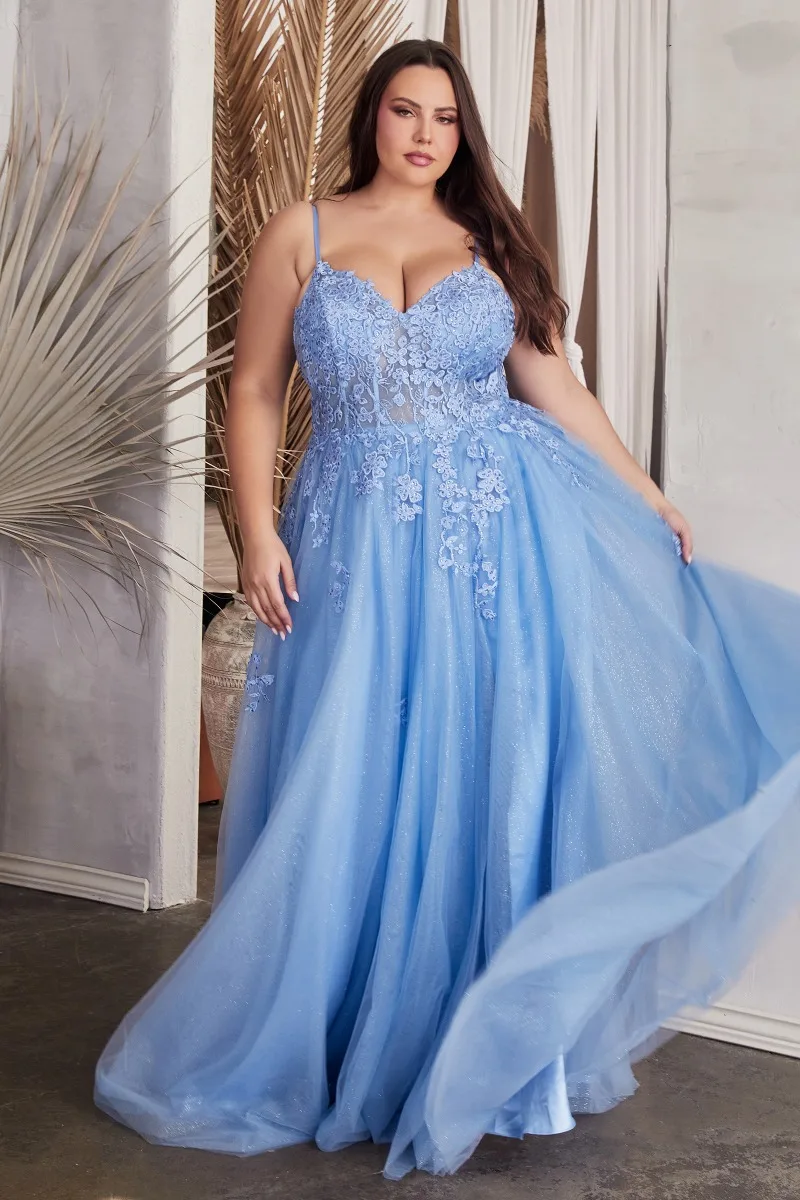 Ladivine C148C Dress — BLUE